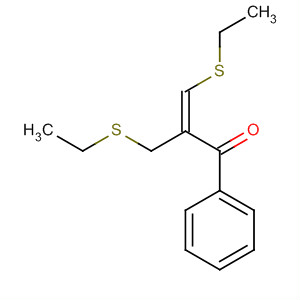 2-Propen-1-one, 3-(ethylthio)-2-[(ethylthio)methyl]-1-phenyl-, (E)-
