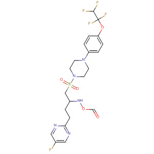 Piperazine,1-[[4-(5-fluoro-2-pyrimidinyl)-2-(formylhydroxyamino)butyl]sulfonyl]-4-[4-(1,1,2,2-tetrafluoroethoxy)phenyl]-