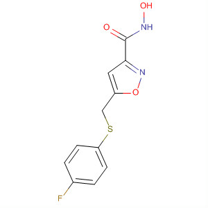 3-Isoxazolecarboxamide, 5-[[(4-fluorophenyl)thio]methyl]-N-hydroxy-