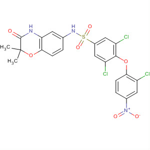 Benzenesulfonamide,3,5-dichloro-4-(2-chloro-4-nitrophenoxy)-N-(3,4-dihydro-2,2-dimethyl-3-oxo-2H-1,4-benzoxazin-6-yl)-