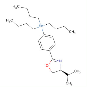 Oxazole, 4,5-dihydro-4-(1-methylethyl)-2-[4-(tributylstannyl)phenyl]-,(4S)-