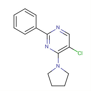 Pyrimidine, 5-chloro-2-phenyl-4-(1-pyrrolidinyl)-