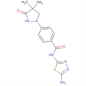 Benzamide,N-(5-amino-1,3,4-thiadiazol-2-yl)-4-(4,4-dimethyl-3-oxo-1-pyrazolidinyl)-