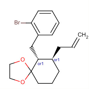 1,4-Dioxaspiro[4.5]decane, 6-[(2-bromophenyl)methyl]-7-(2-propenyl)-,(6R,7R)-rel-