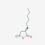 2(3H)-Furanone, 3-hexyldihydro-5-methylene-, (3S)-