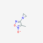 1,2,5-Oxadiazole, 3-(1-aziridinyl)-4-methyl-, 5-oxide