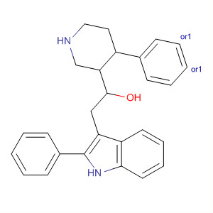 3-Piperidinemethanol, 4-phenyl-1-[(2-phenyl-1H-indol-3-yl)methyl]-,(3R,4S)-rel-