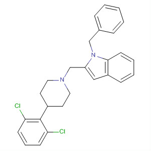 1H-Indole,2-[[4-(2,6-dichlorophenyl)-1-piperidinyl]methyl]-1-(phenylmethyl)-
