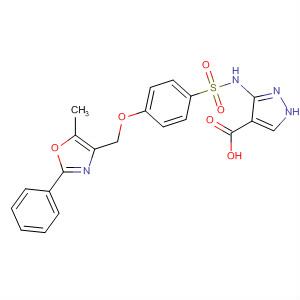 1H-Pyrazole-4-carboxylic acid,3-[[[4-[(5-methyl-2-phenyl-4-oxazolyl)methoxy]phenyl]sulfonyl]amino]-