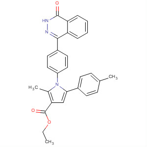 1H-Pyrrole-3-carboxylic acid,1-[4-(3,4-dihydro-4-oxo-1-phthalazinyl)phenyl]-2-methyl-5-(4-methylphenyl)-, ethyl ester