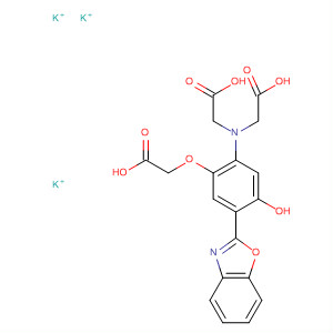 Glycine,N-[4-(2-benzoxazolyl)-2-(carboxymethoxy)-5-hydroxyphenyl]-N-(carboxymethyl)-, tripotassium salt
