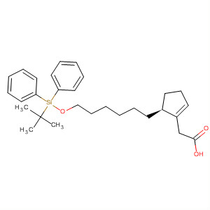 2-Cyclopentene-1-acetic acid,5-[6-[[(1,1-dimethylethyl)diphenylsilyl]oxy]hexyl]-, (1S,5S)-