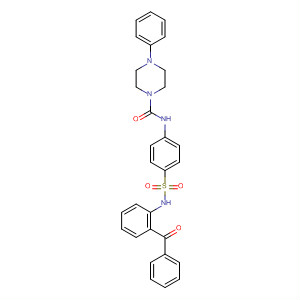 1-Piperazinecarboxamide,N-[4-[[(2-benzoylphenyl)amino]sulfonyl]phenyl]-4-phenyl-