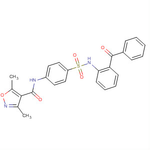 4-Isoxazolecarboxamide,N-[4-[[(2-benzoylphenyl)amino]sulfonyl]phenyl]-3,5-dimethyl-
