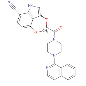 Piperazine,1-[(7-cyano-4-methoxy-1H-indol-3-yl)oxoacetyl]-4-(1-isoquinolinyl)-