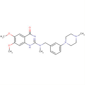 4(1H)-Quinazolinone,6,7-dimethoxy-2-[methyl[[3-(4-methyl-1-piperazinyl)phenyl]methyl]amino]-