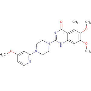 4(1H)-Quinazolinone,6,7-dimethoxy-2-[4-(4-methoxy-2-pyridinyl)-1-piperazinyl]-5-methyl-