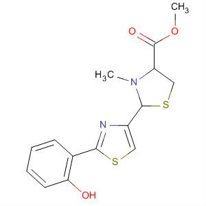 4-Thiazolidinecarboxylic acid,2-[2-(2-hydroxyphenyl)-4-thiazolyl]-3-methyl-, methyl ester, (2R,4R)-