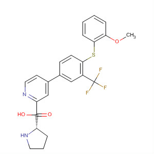 L-Proline,1-[4-[4-[(2-methoxyphenyl)thio]-3-(trifluoromethyl)phenyl]-2-pyridinyl]-
