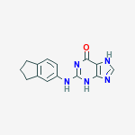 2-(2,3-dihydro-1H-inden-5-ylamino)-3,7-dihydro-6H-purin-6-one
