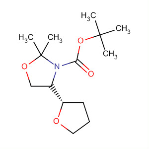 3-Oxazolidinecarboxylic acid,2,2-dimethyl-4-[(2S)-tetrahydro-2-furanyl]-, 1,1-dimethylethyl ester, (4R)-