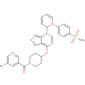 Piperidine,1-[(5-bromo-3-pyridinyl)carbonyl]-4-[[1-[4-(methylsulfonyl)phenyl]-1H-pyrazolo[3,4-d]pyrimidin-4-yl]oxy]-