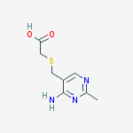 {[(4-Amino-2-methylpyrimidin-5-yl)methyl]sulfanyl}acetic acid
