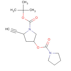 1-Pyrrolidinecarboxylic acid, 2-ethynyl-4-[(1-pyrrolidinylcarbonyl)oxy]-,1,1-dimethylethyl ester, (2R,4R)-
