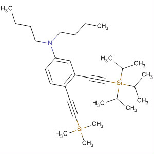 Benzenamine,N,N-dibutyl-4-[(trimethylsilyl)ethynyl]-3-[[tris(1-methylethyl)silyl]ethynyl]-