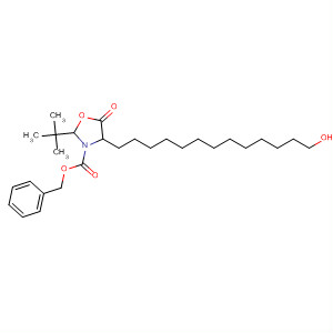 3-Oxazolidinecarboxylic acid,2-(1,1-dimethylethyl)-4-(13-hydroxytridecyl)-5-oxo-, phenylmethyl ester,(2S,4S)-