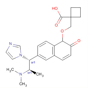Cyclobutanecarboxylic acid,1-[[[6-[(1R,2R)-2-(dimethylamino)-1-(1H-imidazol-1-yl)propyl]-2-naphthalenyl]oxy]methyl]-, rel-