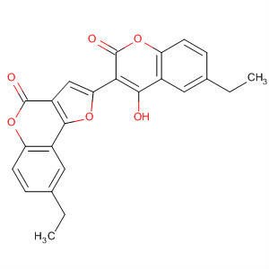 4H-Furo[3,2-c][1]benzopyran-4-one,8-ethyl-2-(6-ethyl-4-hydroxy-2-oxo-2H-1-benzopyran-3-yl)-