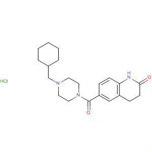 Piperazine,1-(cyclohexylmethyl)-4-[(1,2,3,4-tetrahydro-2-oxo-6-quinolinyl)carbonyl]-,monohydrochloride