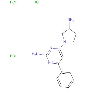 2-Pyrimidinamine, 4-(3-amino-1-pyrrolidinyl)-6-phenyl-, trihydrochloride