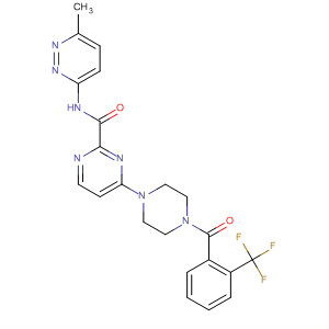 3-Pyridazinecarboxamide,N-(6-methyl-3-pyridazinyl)-6-[4-[2-(trifluoromethyl)benzoyl]-1-piperazinyl]-