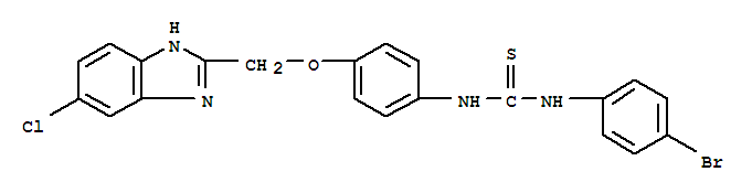 1-(4-bromophenyl)-3-[4-[(5-chloro-3H-benzoimidazol-2-yl)methoxy]phenyl ]thiourea