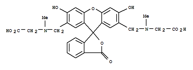 N,N-[(3,6-dihydroxy-3-oxospiro[isobenzofuran-1(3H),9-[9H]xanthene]-2,7-diyl)bis(methylene)]bis[N-methylglycine]