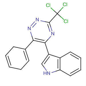 1H-Indole, 3-[2,5-dihydro-6-phenyl-3-(trichloromethyl)-1,2,4-triazin-5-yl]-