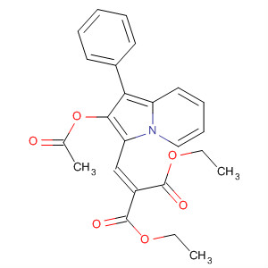 Propanedioic acid, [[2-(acetyloxy)-1-phenyl-3-indolizinyl]methylene]-,diethyl ester
