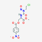 (2S)-2-{[(2-chloroethyl)(nitroso)carbamoyl]amino}-3-methoxy-3-oxopropyl 4-nitrobenzoate