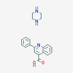 2-phenylquinoline-4-carboxylic Acid;piperazine