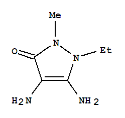 3H-Pyrazol-3-one,  4,5-diamino-1-ethyl-1,2-dihydro-2-methyl-