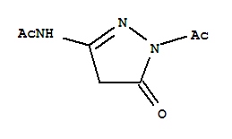2-PYRAZOLIN-5-ONE,3-ACETAMIDO-1-ACETYL-