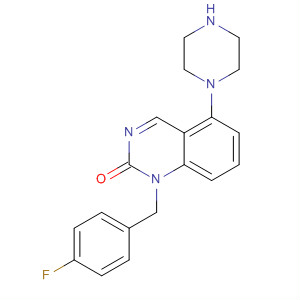 2(1H)-Quinazolinone,1-[(4-fluorophenyl)methyl]-3,4-dihydro-5-(1-piperazinyl)-