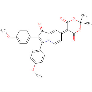 1,3-Dioxane-4,6-dione,5-[2,3-bis(4-methoxyphenyl)-1-oxo-7(1H)-indolizinylidene]-2,2-dimethyl-