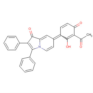 1(7H)-Indolizinone,7-(3-acetyl-2-hydroxy-4-oxo-2,5-cyclohexadien-1-ylidene)-2,3-diphenyl-