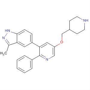 1H-Indazole, 3-methyl-5-[2-phenyl-5-(4-piperidinylmethoxy)-3-pyridinyl]-