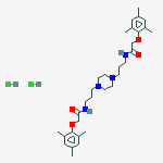 ACETAMIDE,N,N-(1,4-PIPERAZINEDIYLDI-3,1-PROPANEDIYL)BIS(2-(2,4,6-TRIMETHYLPHENOXY)- HCL,HYDRATE (1:2:1)