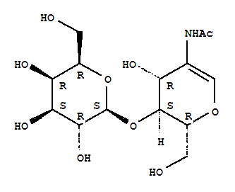 2-(acetylamino)-1,5-anhydro-2-deoxy-4-O-b-D-galactopyranosyl-D-arabino-Hex-1-enitol