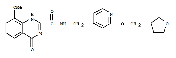 2-Quinazolinecarboxamide,3,4-dihydro-8-methoxy-4-oxo-N-[[2-[(tetrahydro-3-furanyl)methoxy]-4-pyridinyl]methyl]-